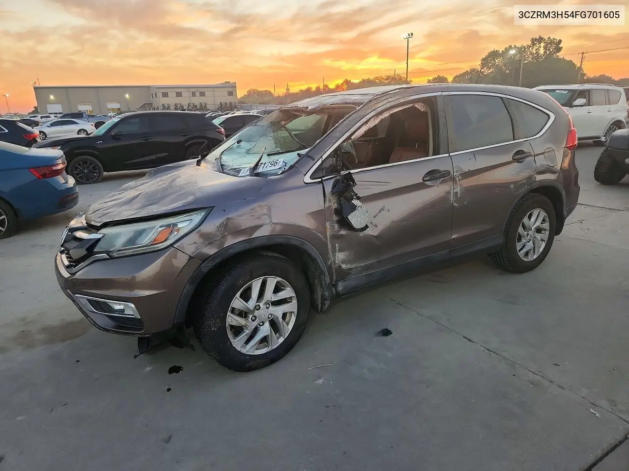 HONDA CR-V 2015, VIN 3CZRM3H54FG701605
