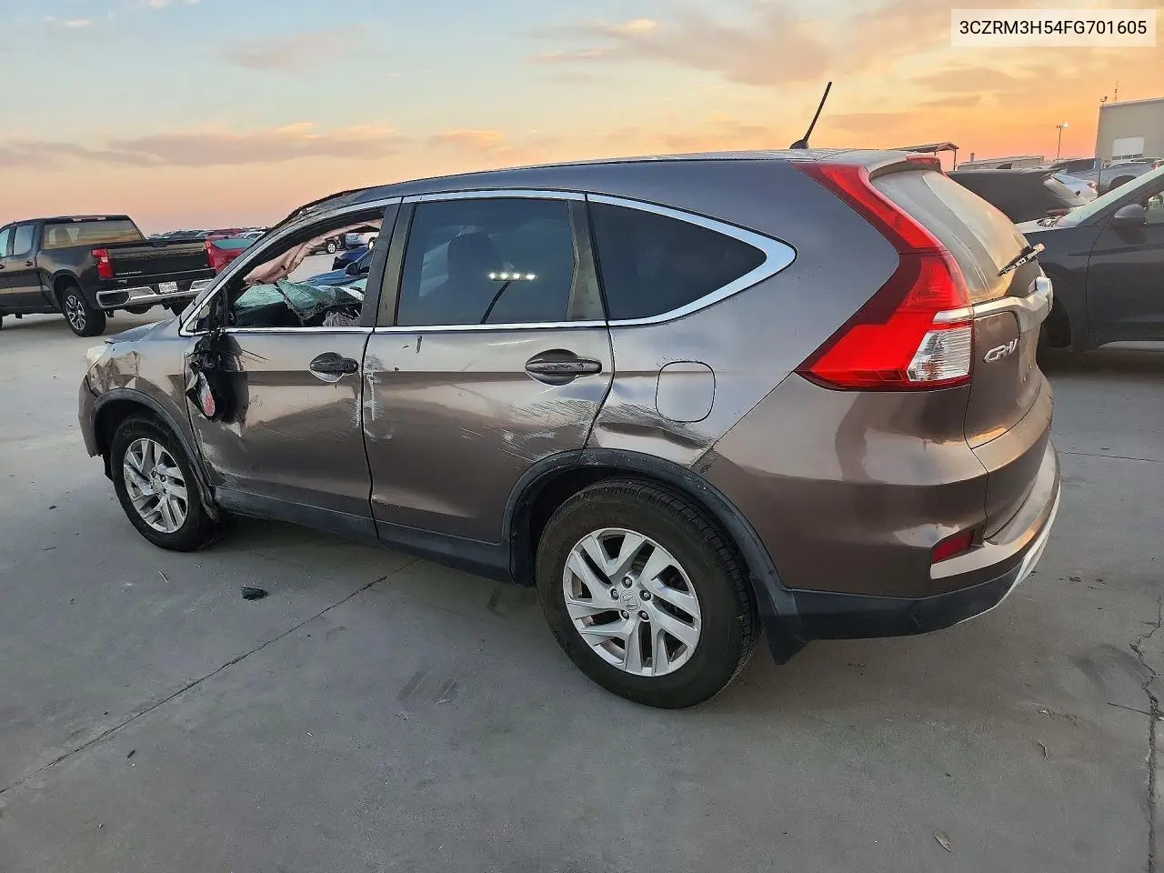 2015 HONDA CR-V VIN 3CZRM3H54FG701605 — фото 2