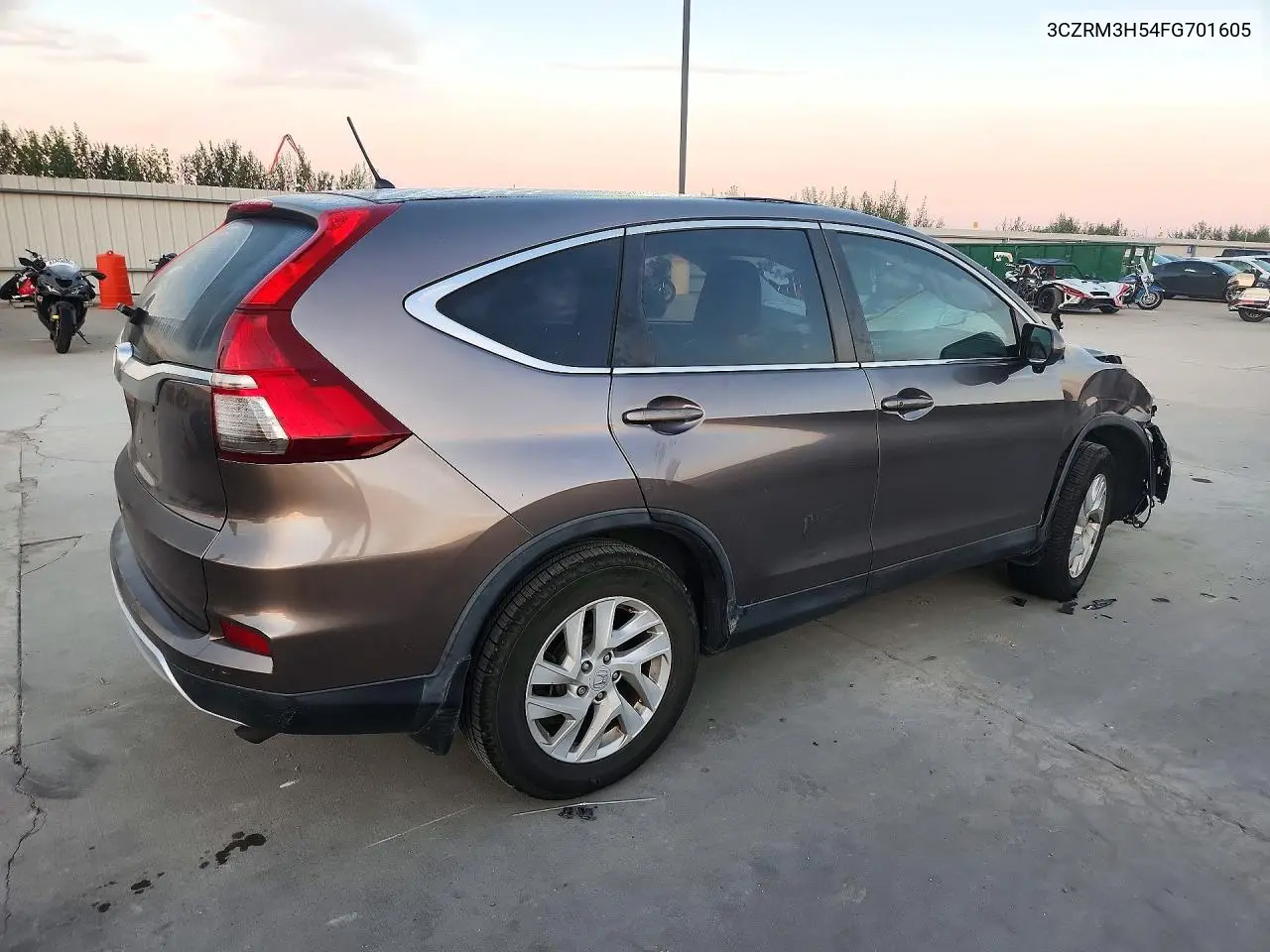 2015 HONDA CR-V VIN 3CZRM3H54FG701605 — фото 3