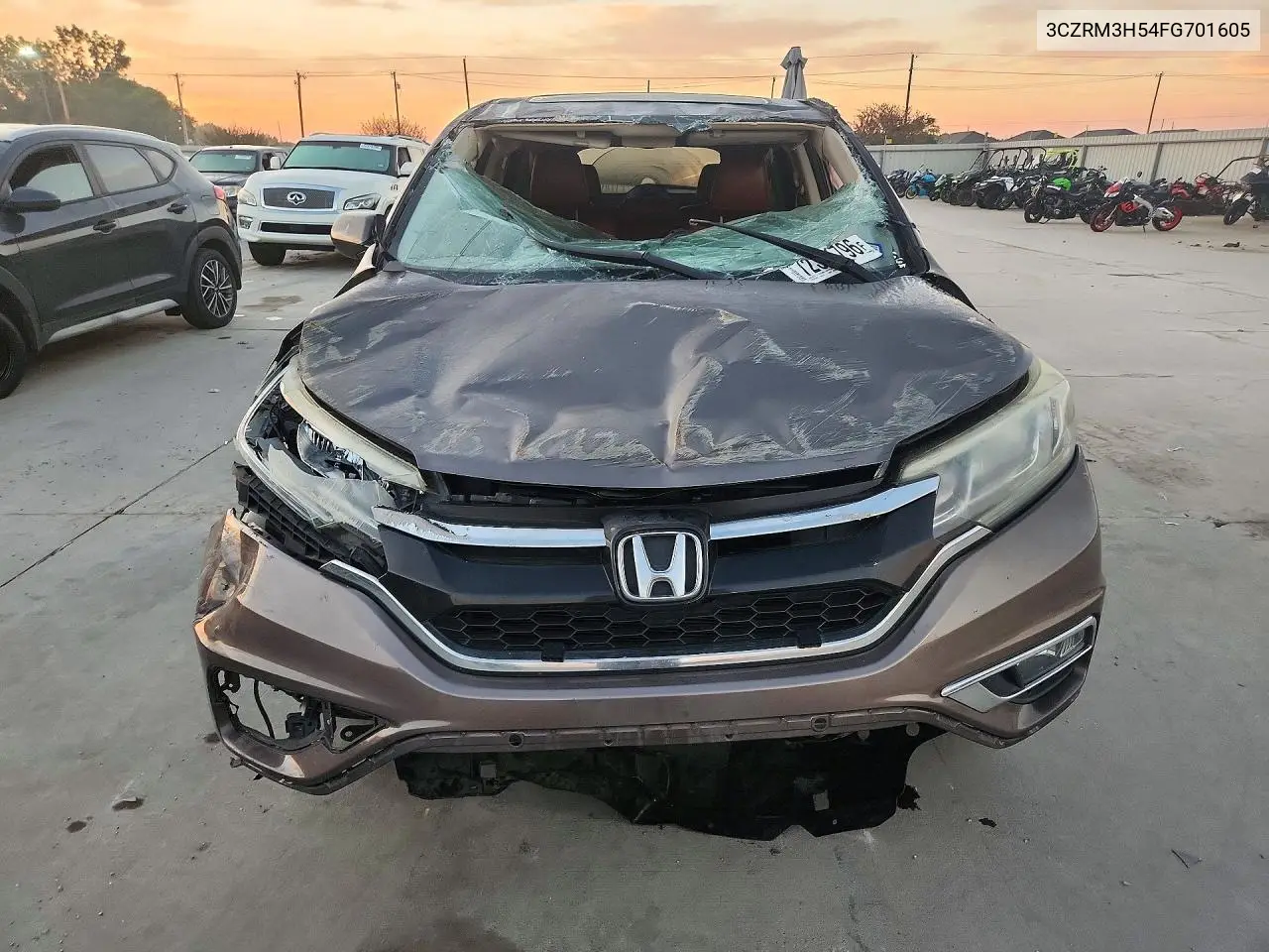 2015 HONDA CR-V VIN 3CZRM3H54FG701605 — фото 5