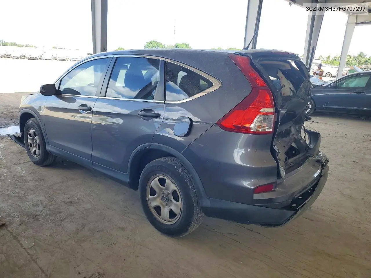 2015 HONDA CR-V VIN 3CZRM3H37FG707297 — фото 2
