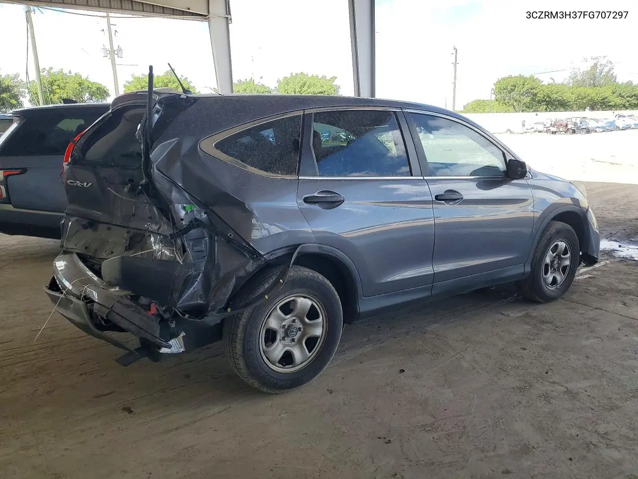 2015 HONDA CR-V VIN 3CZRM3H37FG707297 — фото 3