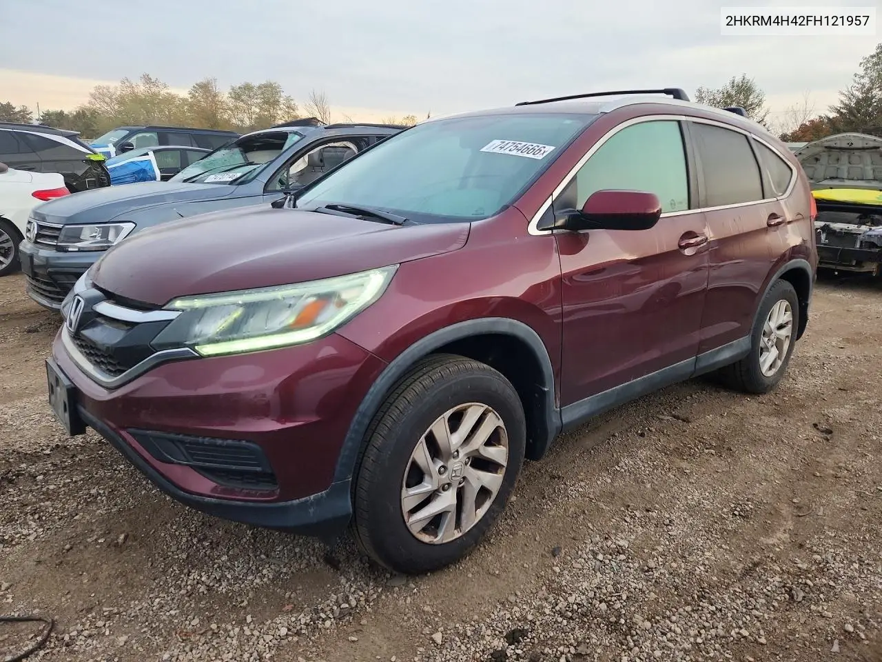 HONDA CR-V 2015, VIN 2HKRM4H42FH121957
