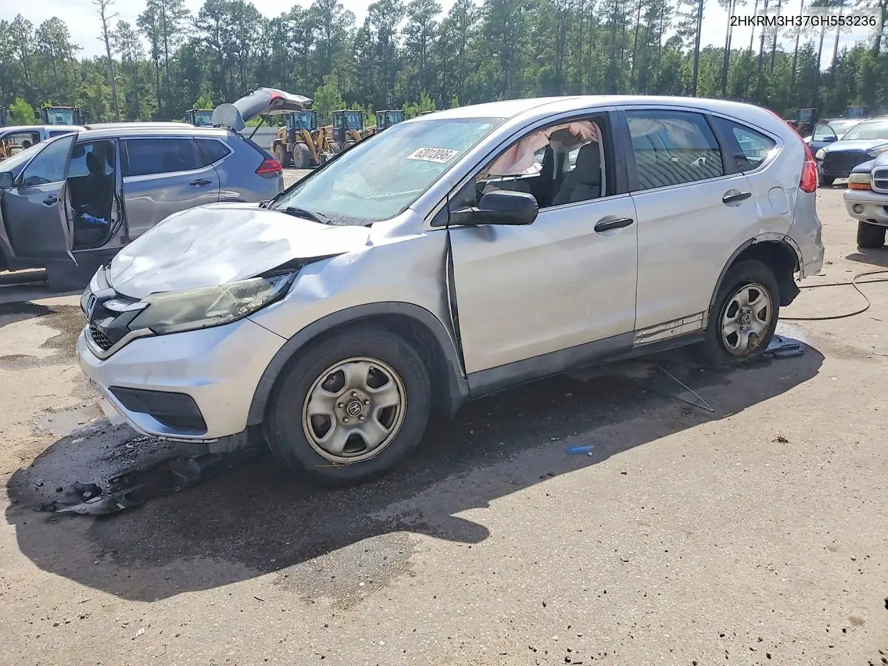 HONDA CR-V 2016, VIN 2HKRM3H37GH553236
