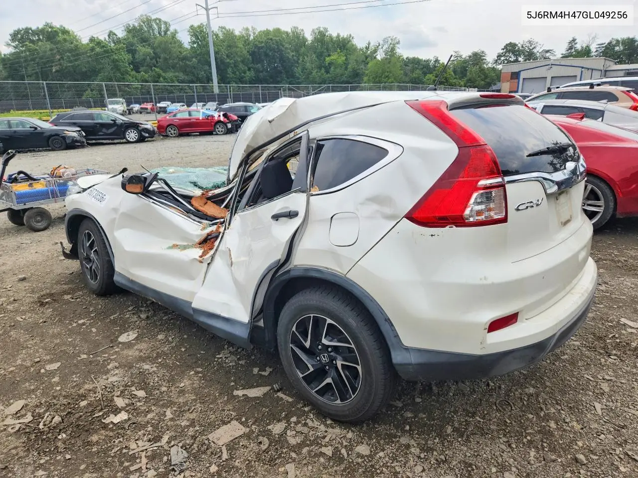 2016 HONDA CR-V VIN 5J6RM4H47GL049256 — фото 2