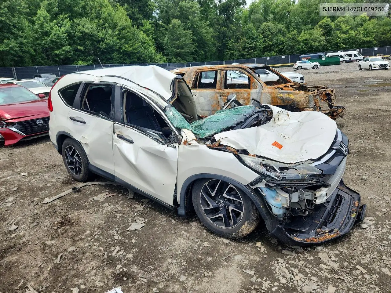 2016 HONDA CR-V VIN 5J6RM4H47GL049256 — фото 4