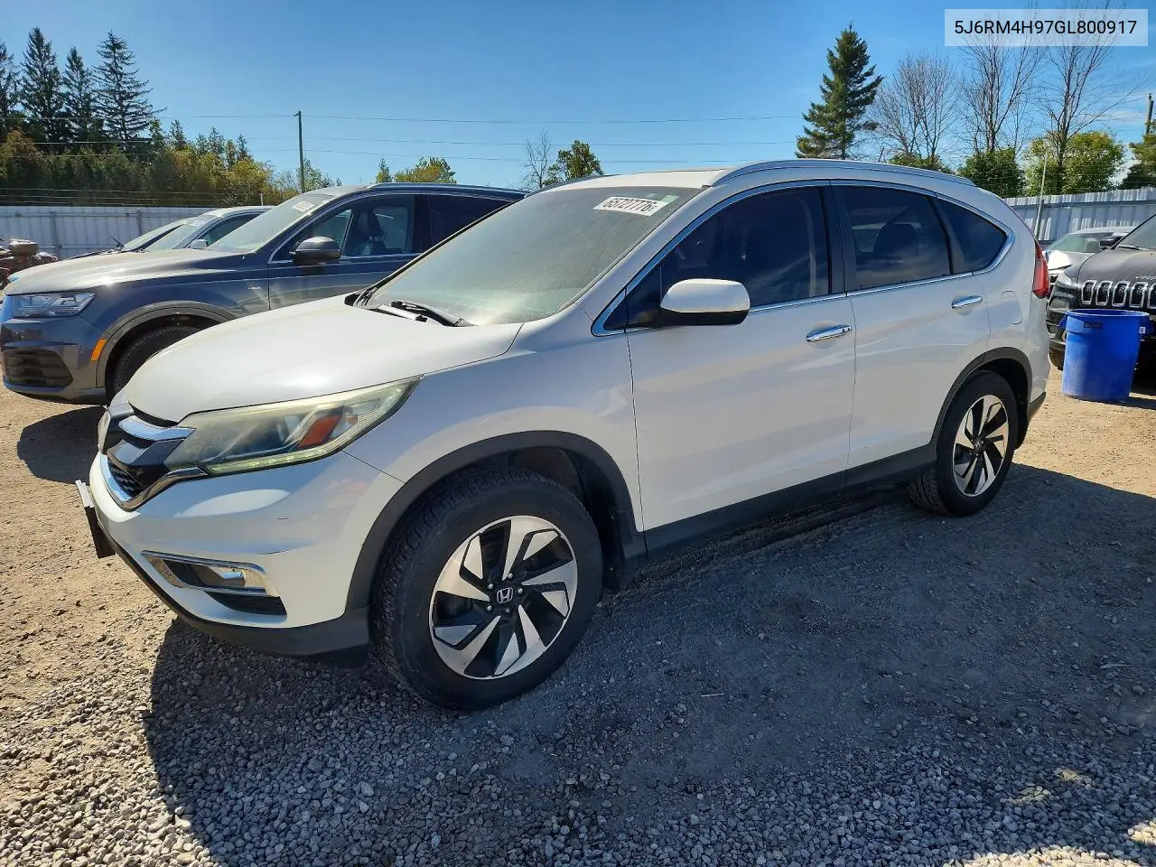 HONDA CR-V 2016, VIN 5J6RM4H97GL800917