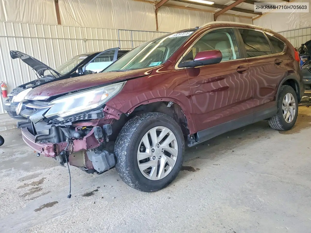 HONDA CR-V 2016, VIN 2HKRM4H71GH705603