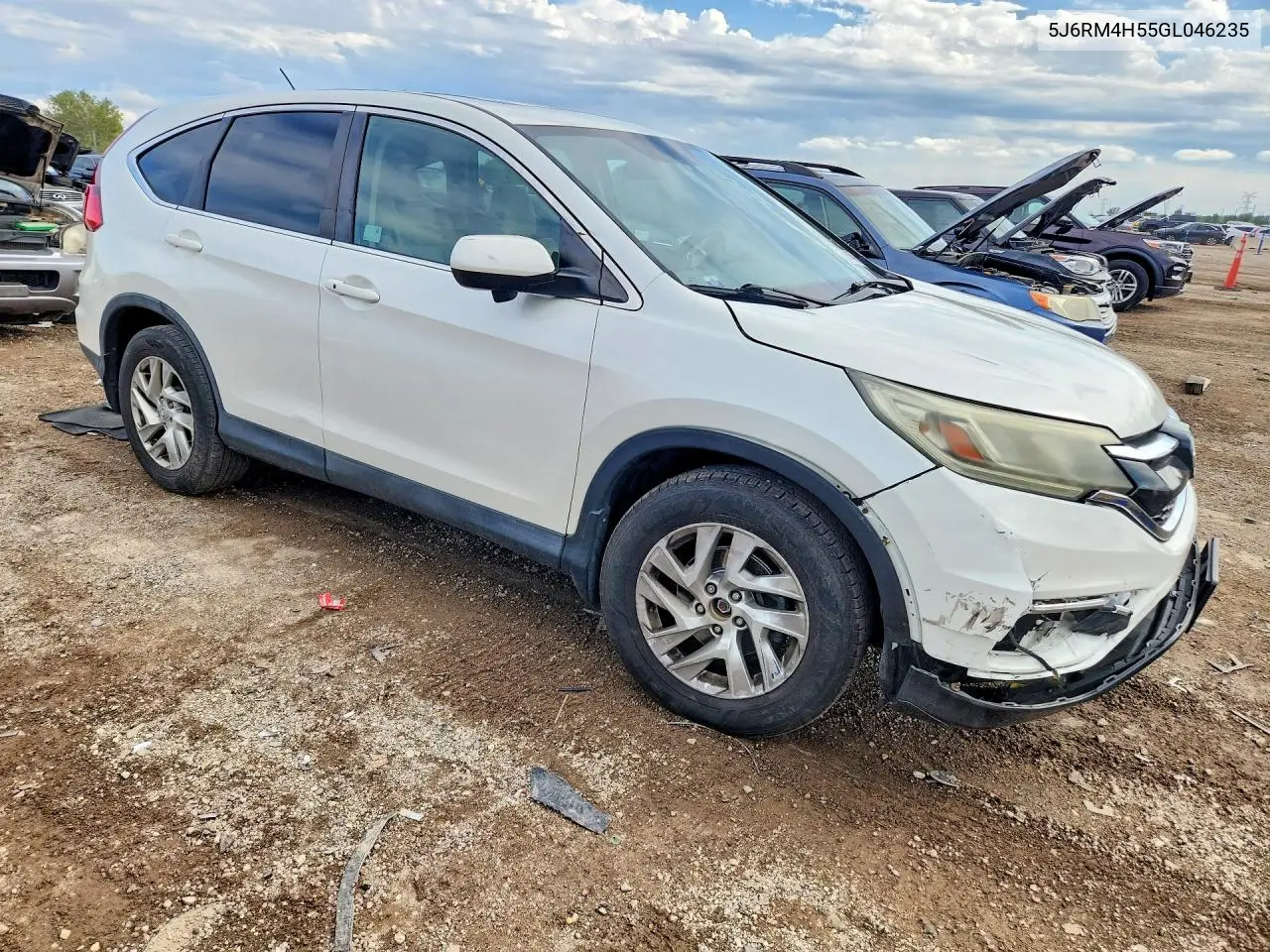 2016 HONDA CR-V VIN 5J6RM4H55GL046235 — фото 4