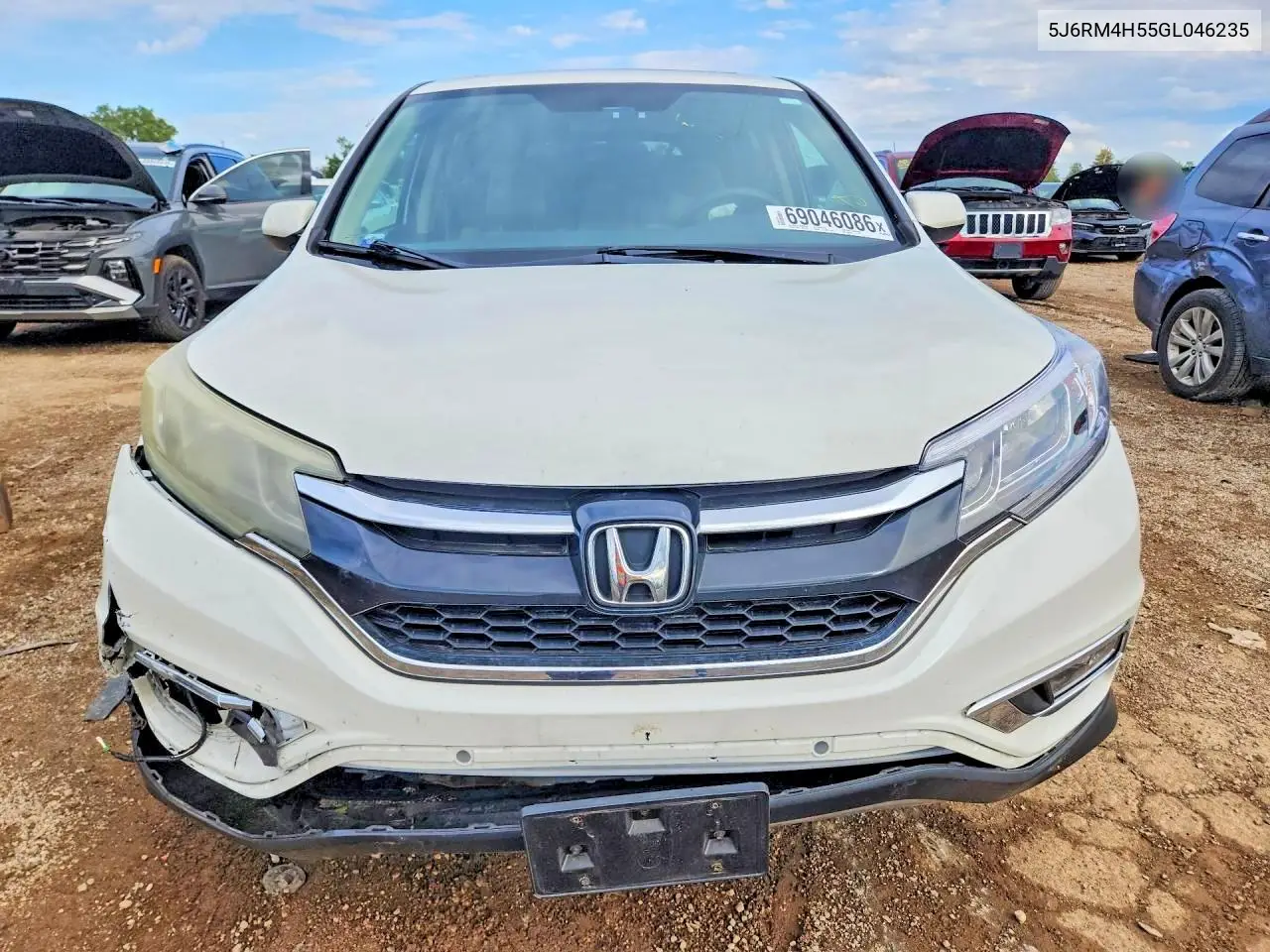 2016 HONDA CR-V VIN 5J6RM4H55GL046235 — фото 5