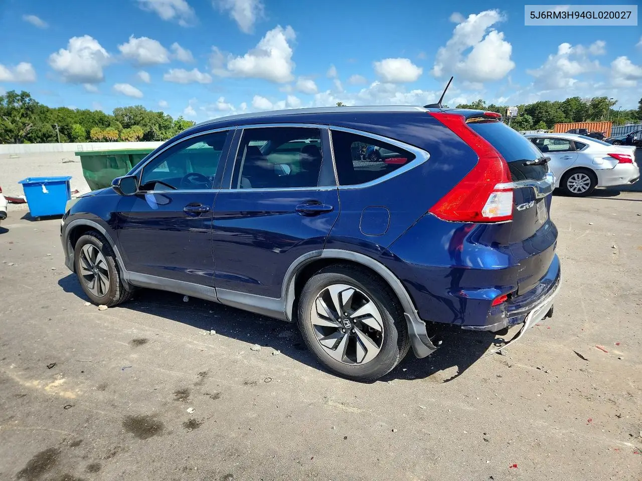 2016 HONDA CR-V VIN 5J6RM3H94GL020027 — фото 2