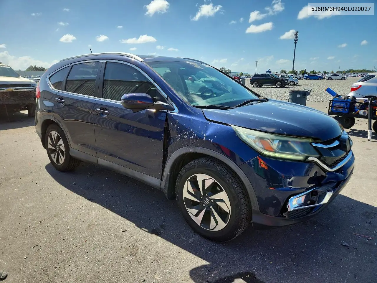2016 HONDA CR-V VIN 5J6RM3H94GL020027 — фото 4
