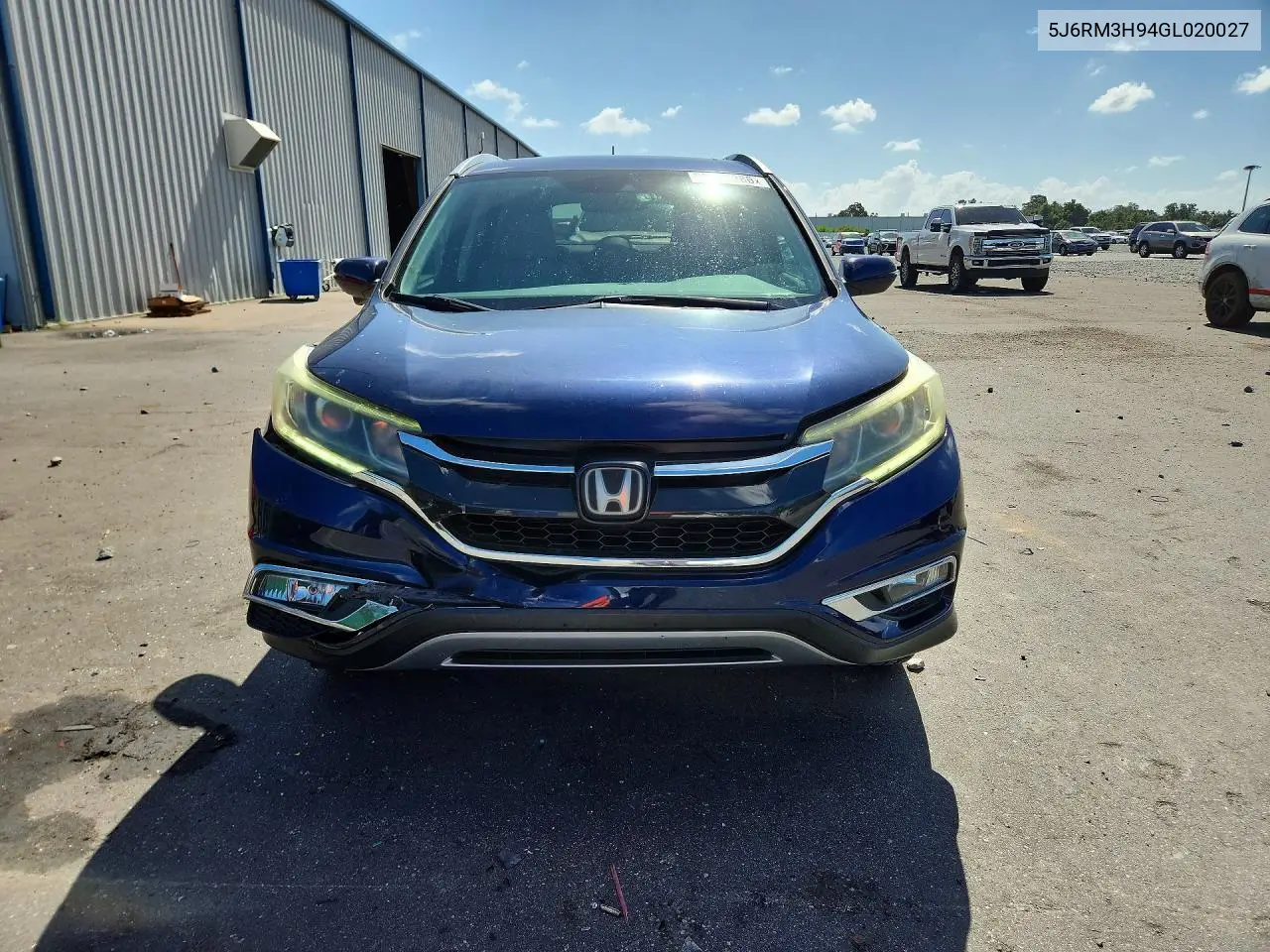 2016 HONDA CR-V VIN 5J6RM3H94GL020027 — фото 5