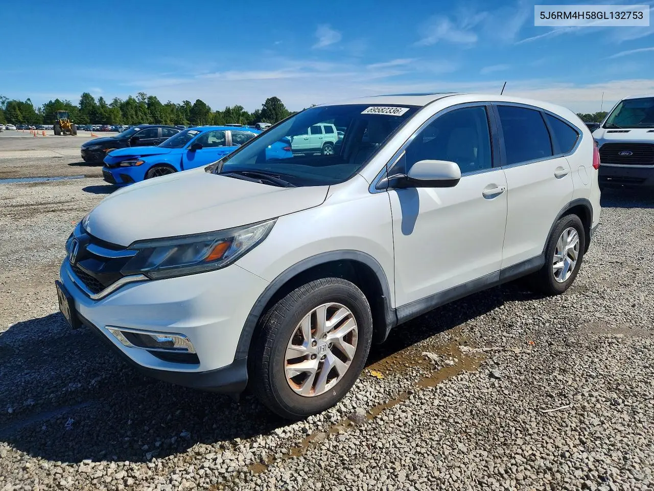 HONDA CR-V 2016, VIN 5J6RM4H58GL132753