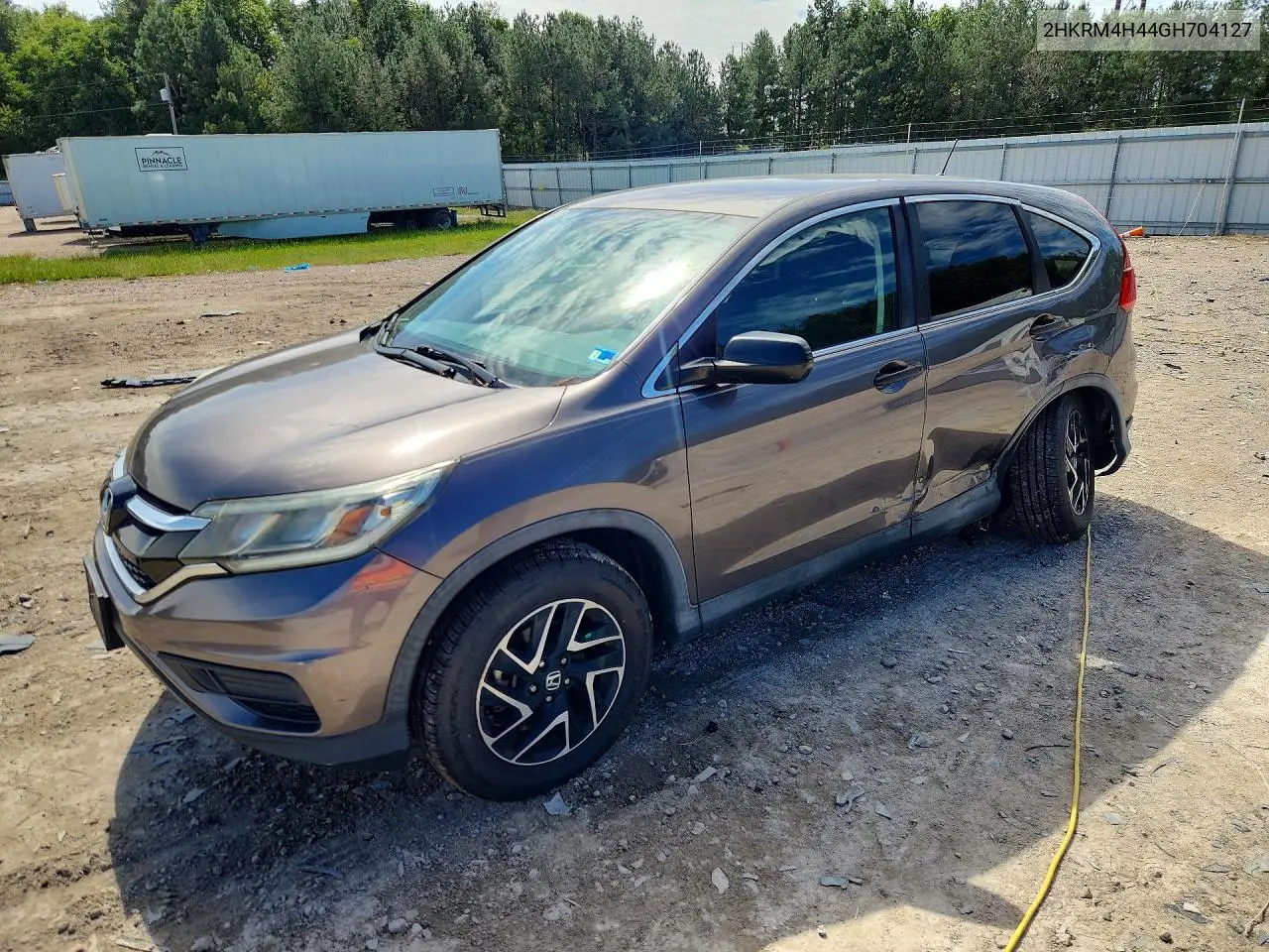 HONDA CR-V 2016, VIN 2HKRM4H44GH704127
