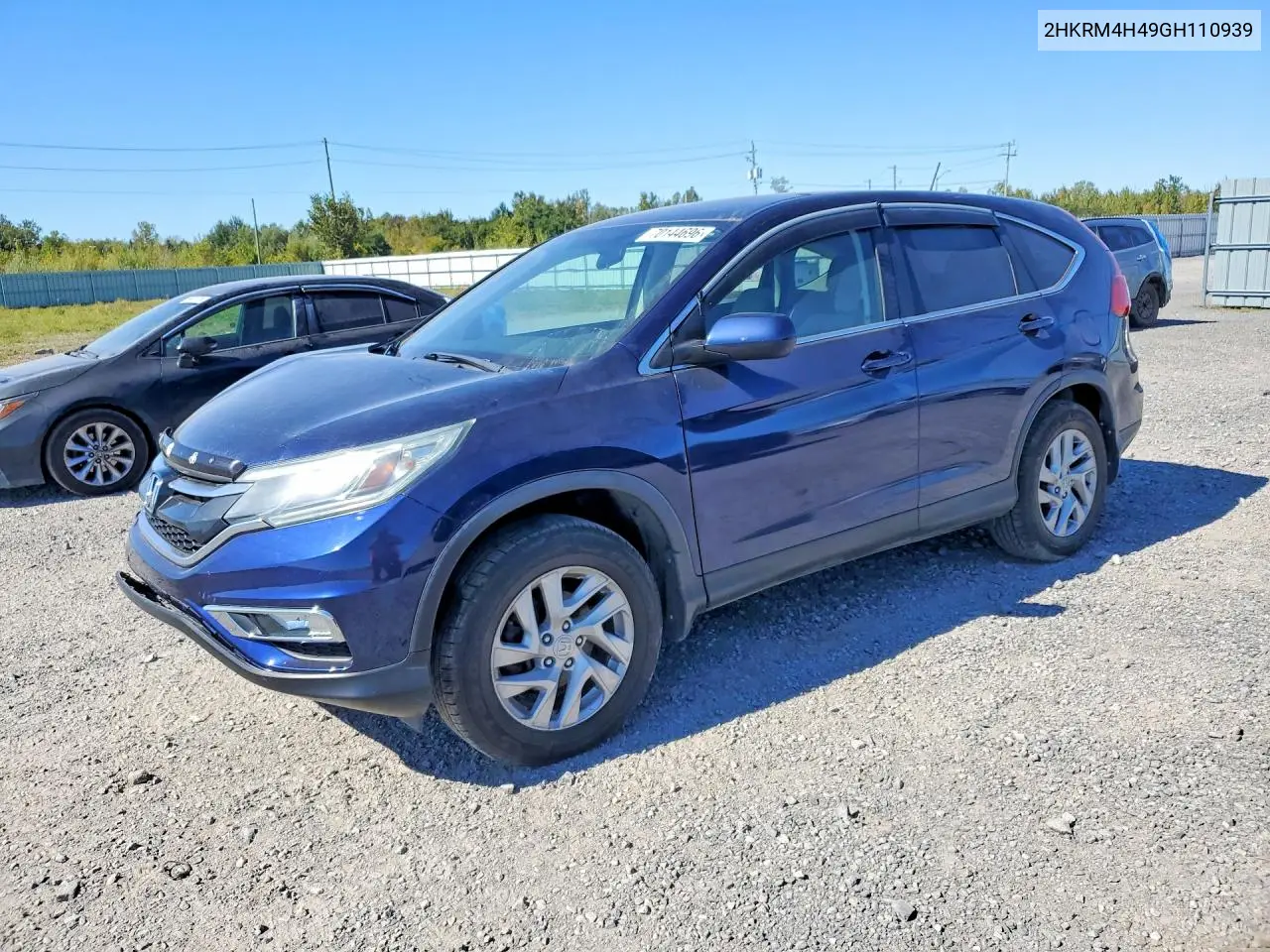 HONDA CR-V 2016, VIN 2HKRM4H49GH110939