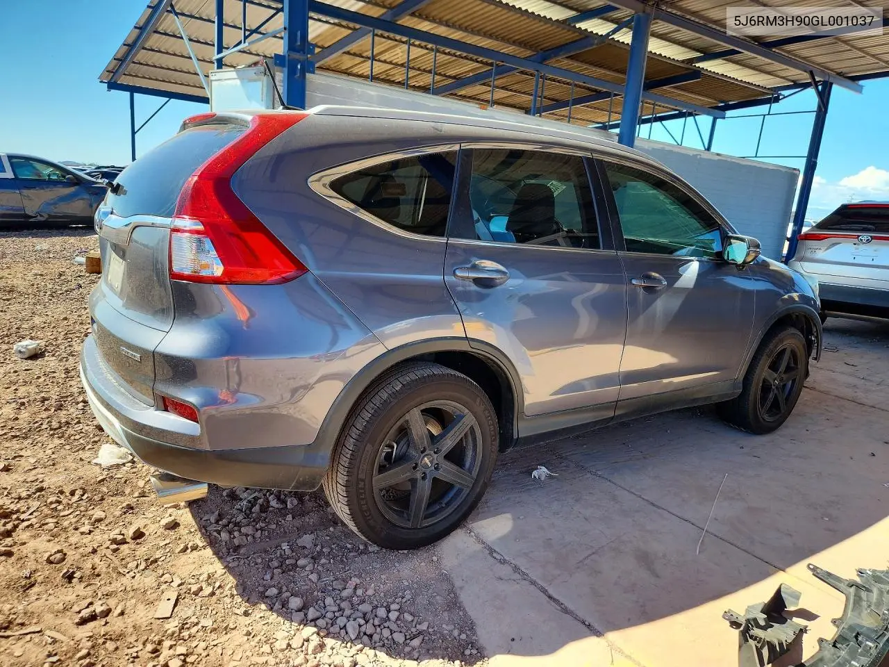 2016 HONDA CR-V VIN 5J6RM3H90GL001037 — фото 3