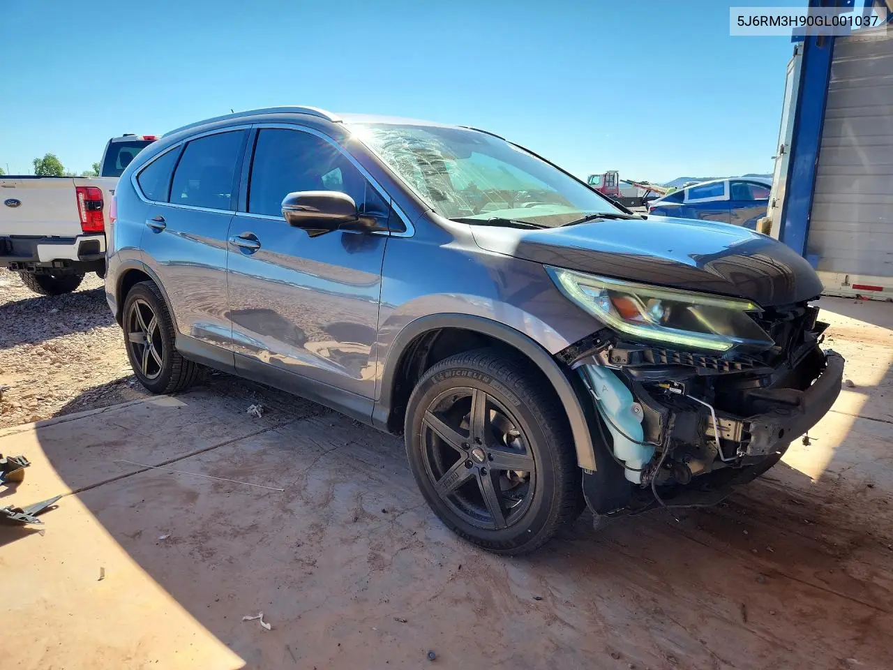 2016 HONDA CR-V VIN 5J6RM3H90GL001037 — фото 4