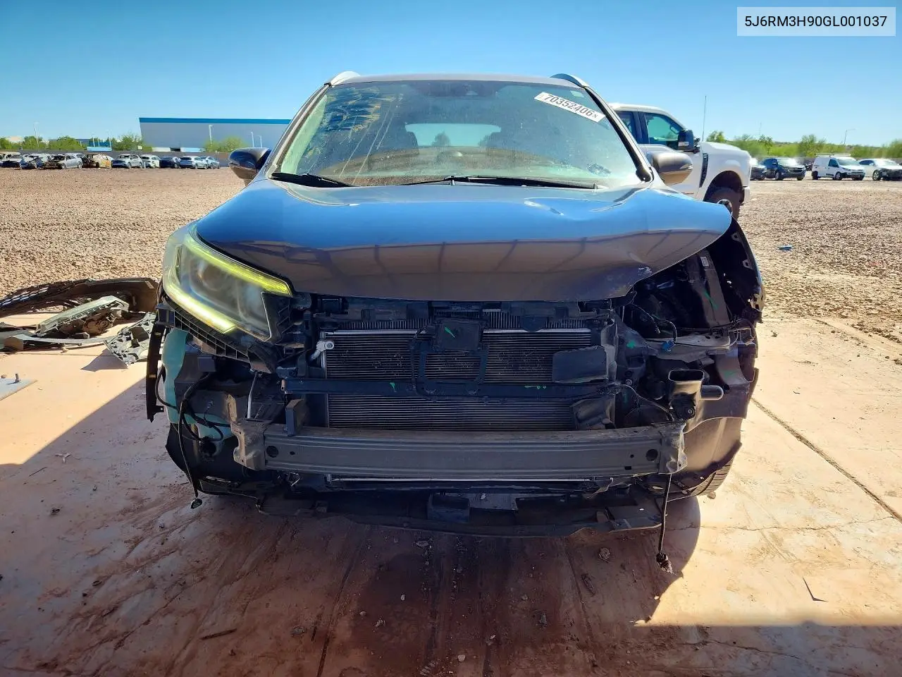 2016 HONDA CR-V VIN 5J6RM3H90GL001037 — фото 5