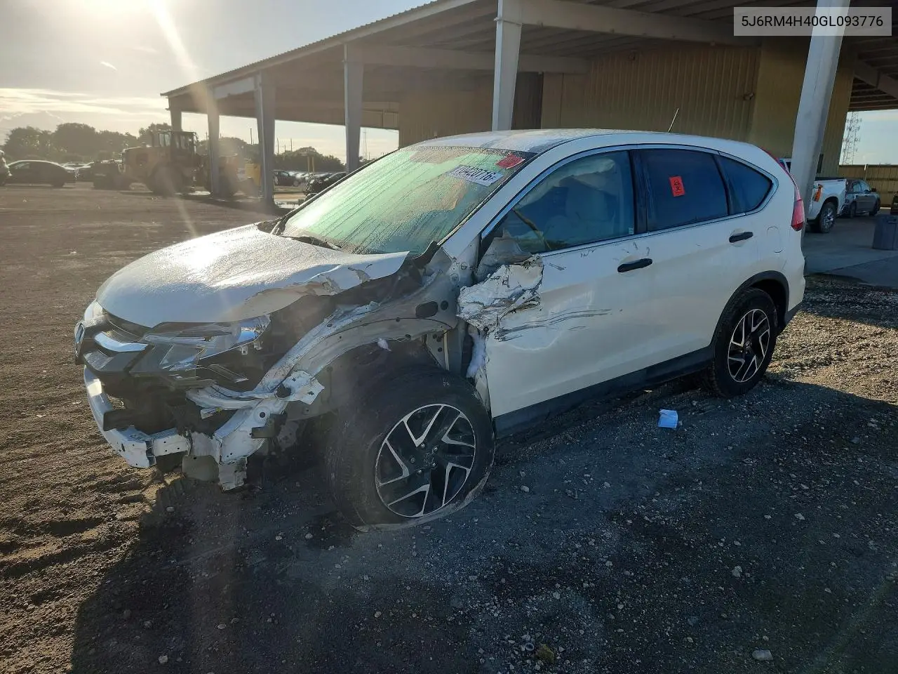 HONDA CR-V 2016, VIN 5J6RM4H40GL093776