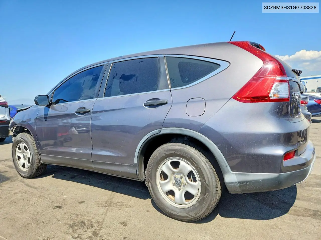 2016 HONDA CR-V VIN 3CZRM3H31GG703828 — фото 2