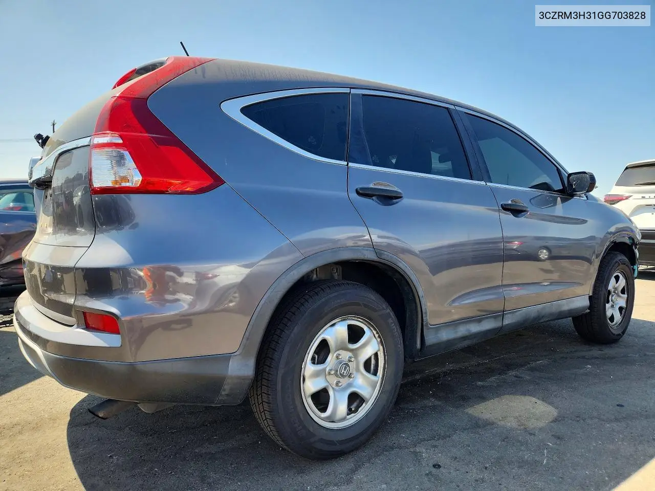 2016 HONDA CR-V VIN 3CZRM3H31GG703828 — фото 3
