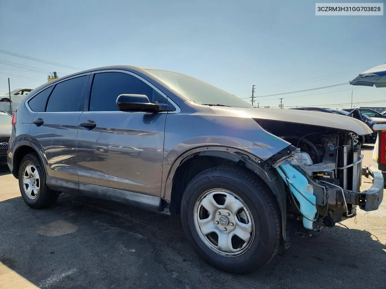 2016 HONDA CR-V VIN 3CZRM3H31GG703828 — фото 4