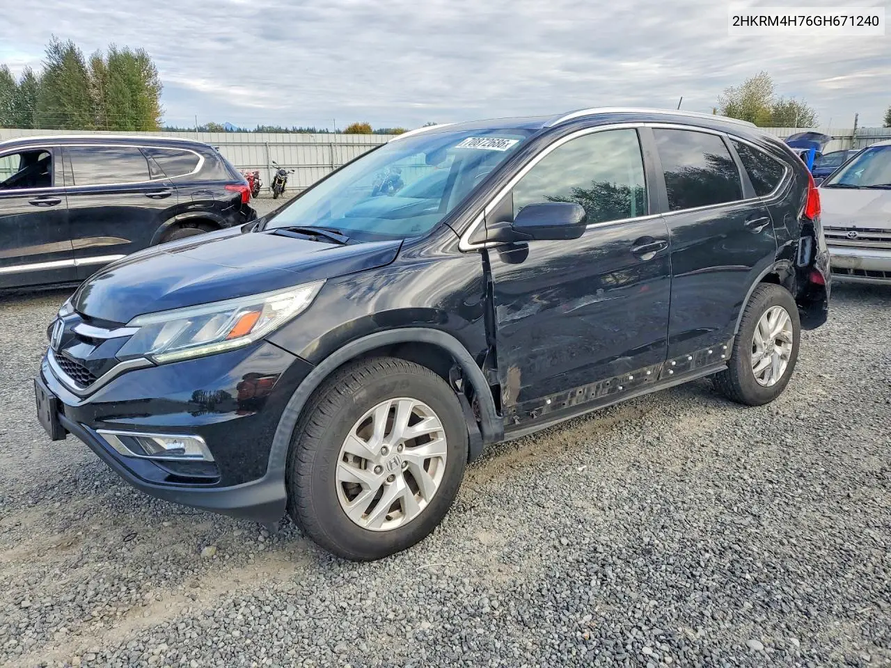 HONDA CR-V 2016, VIN 2HKRM4H76GH671240