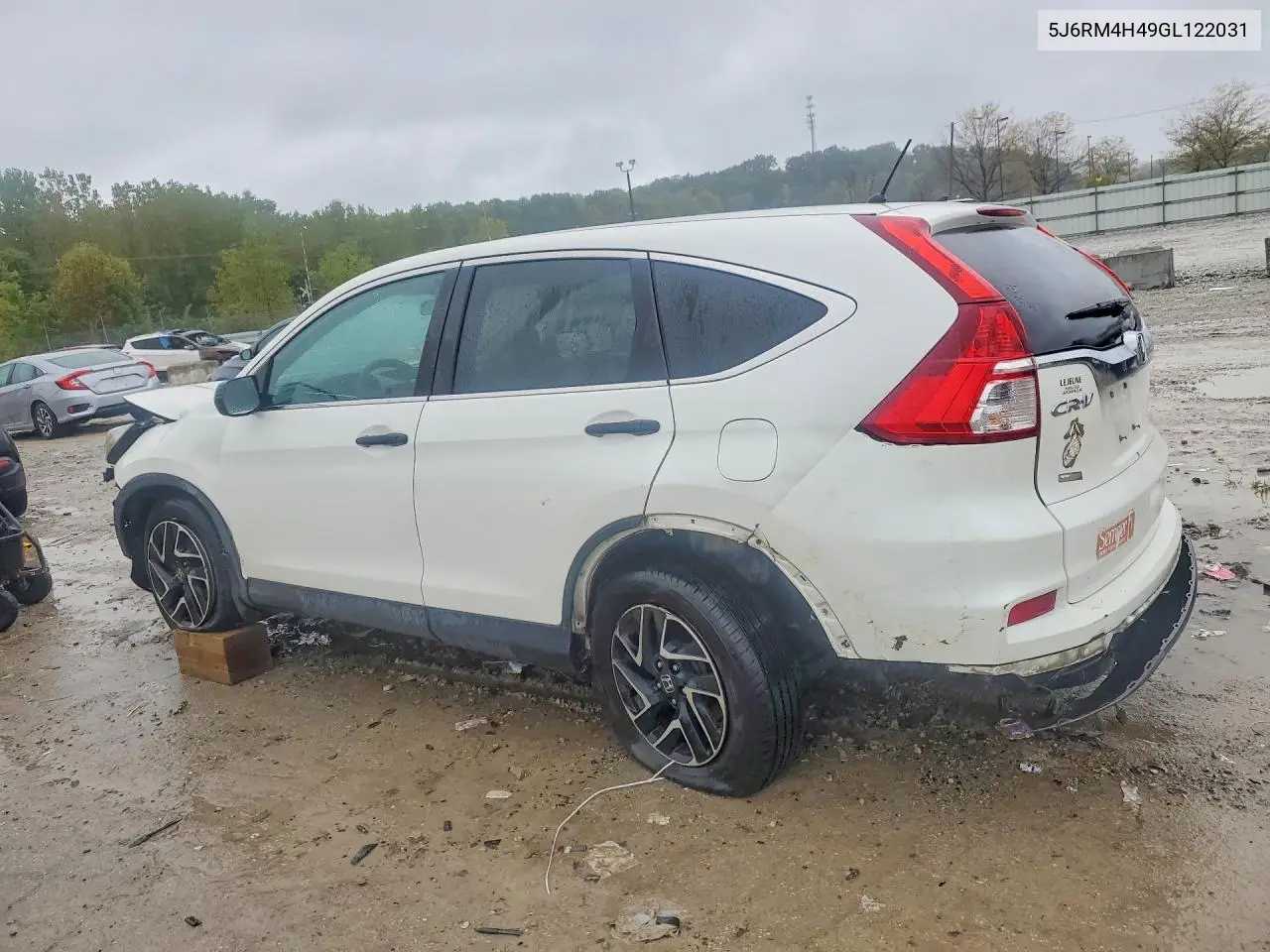 2016 HONDA CR-V VIN 5J6RM4H49GL122031 — фото 2