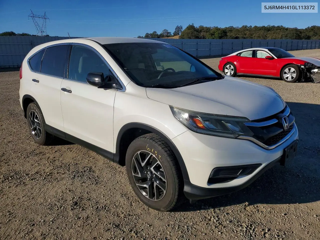2016 HONDA CR-V VIN 5J6RM4H41GL113372 — фото 4