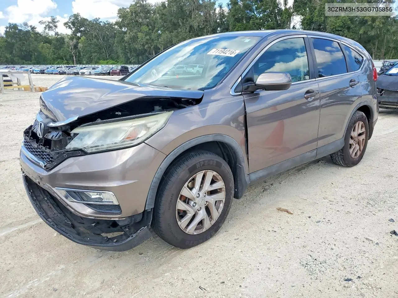 HONDA CR-V 2016, VIN 3CZRM3H53GG705856