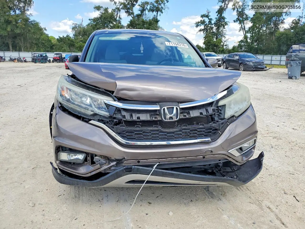 2016 HONDA CR-V VIN 3CZRM3H53GG705856 — фото 5