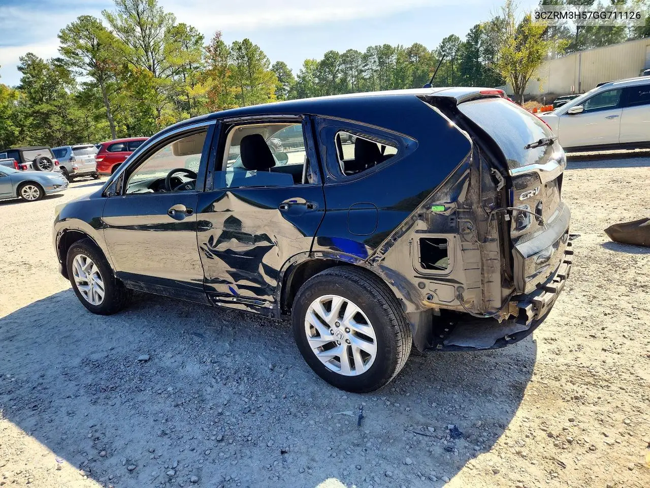 2016 HONDA CR-V VIN 3CZRM3H57GG711126 — фото 2