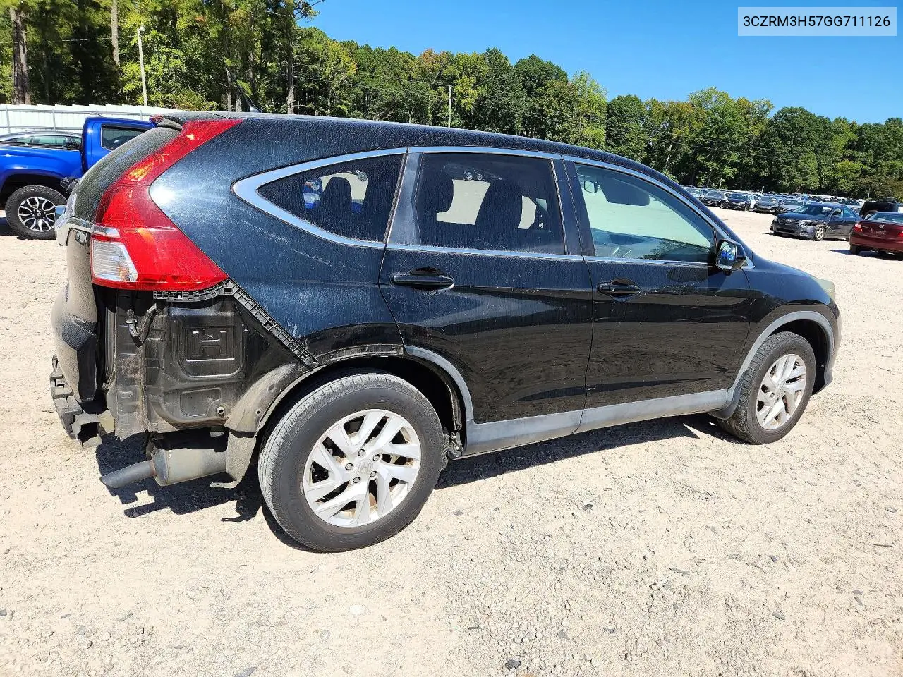 2016 HONDA CR-V VIN 3CZRM3H57GG711126 — фото 3
