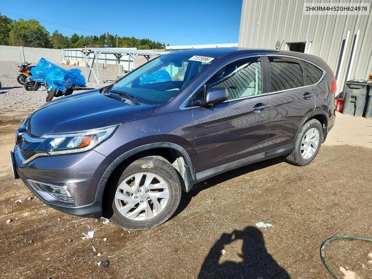 HONDA CR-V 2016, VIN 2HKRM4H52GH624978