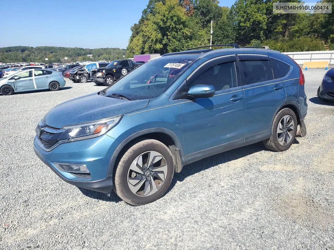 HONDA CR-V 2016, VIN 5J6RM4H91GL060474