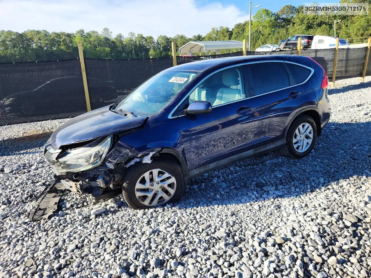 HONDA CR-V 2016, VIN 3CZRM3H53GG712175