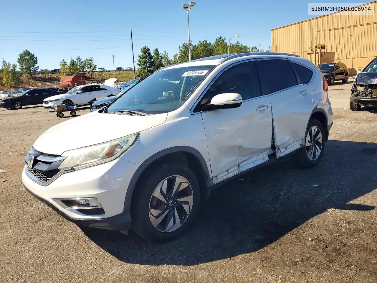HONDA CR-V 2016, VIN 5J6RM3H95GL006914