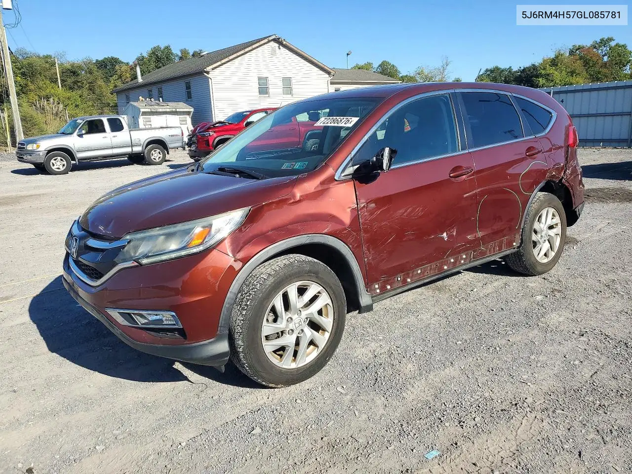 HONDA CR-V 2016, VIN 5J6RM4H57GL085781