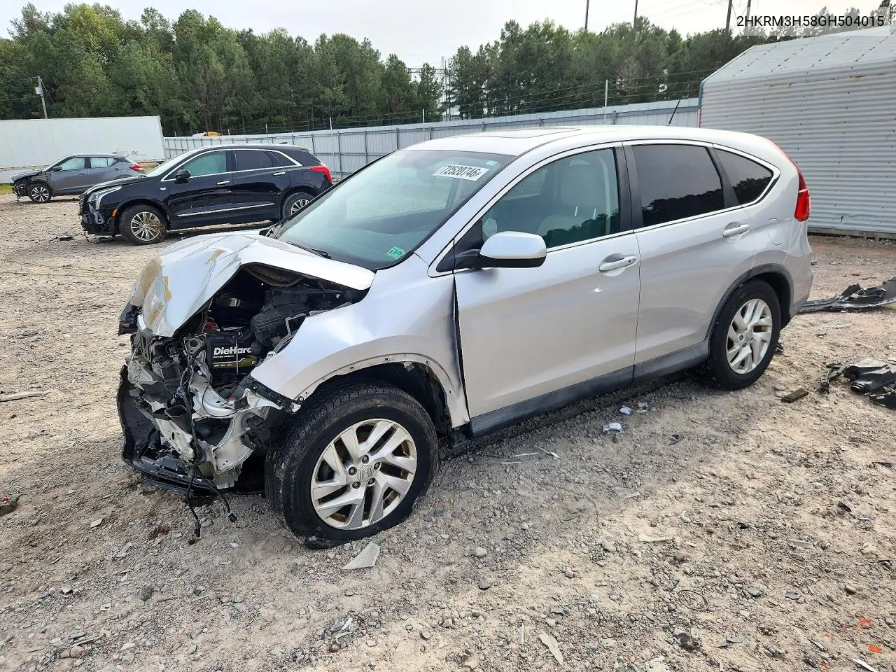 HONDA CR-V 2016, VIN 2HKRM3H58GH504015