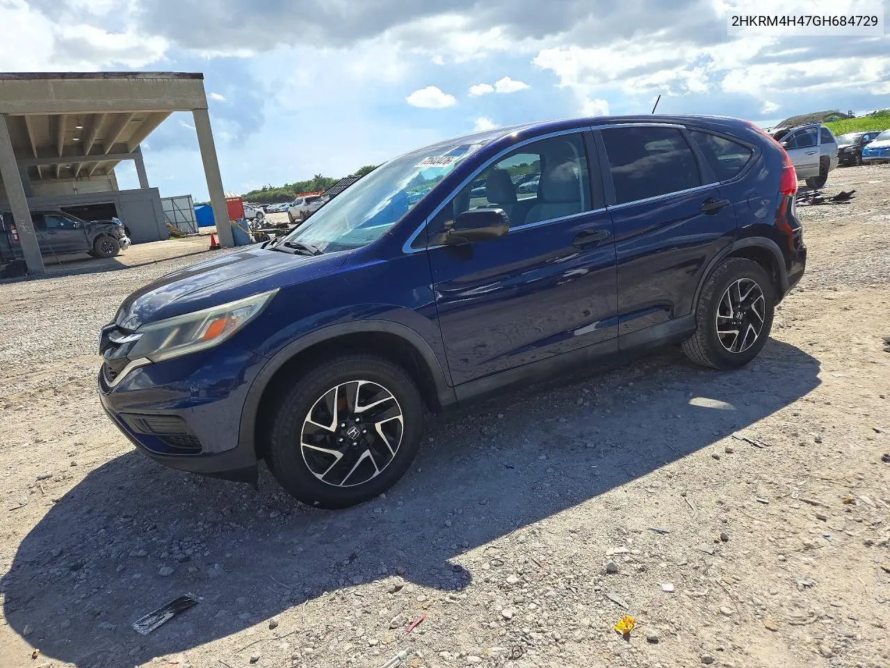 HONDA CR-V 2016, VIN 2HKRM4H47GH684729