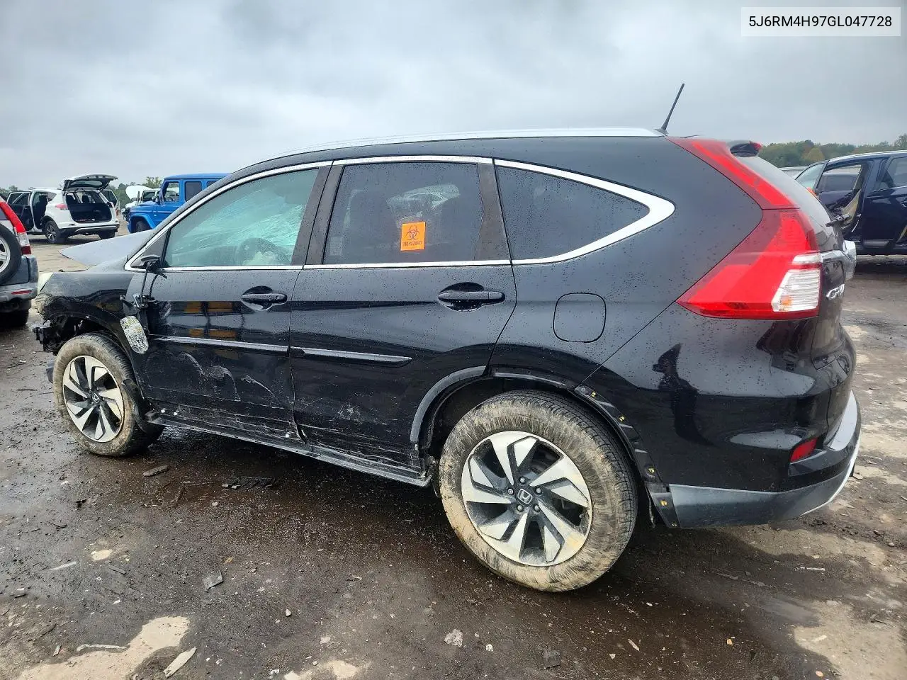 2016 HONDA CR-V VIN 5J6RM4H97GL047728 — фото 2