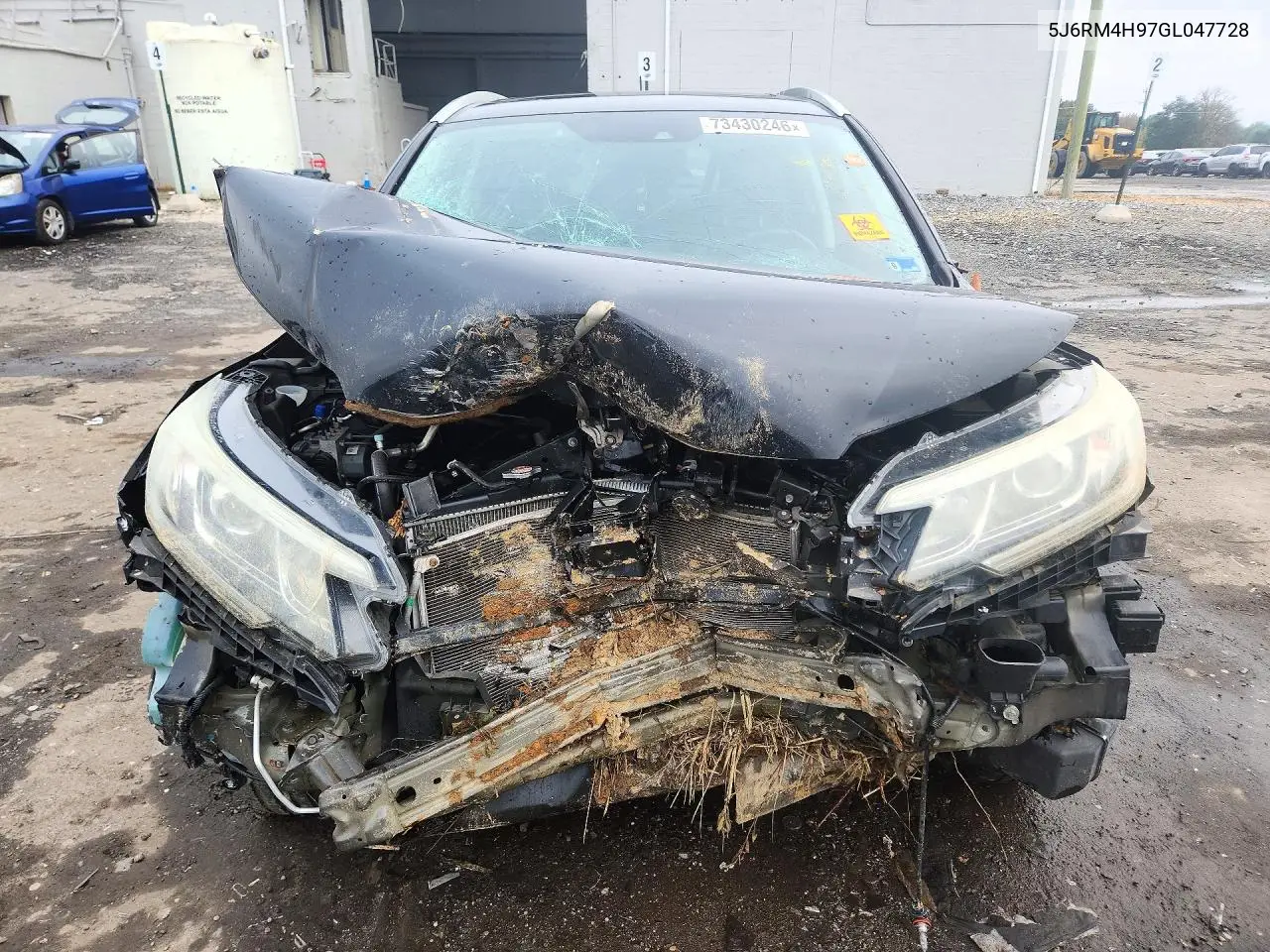 2016 HONDA CR-V VIN 5J6RM4H97GL047728 — фото 5