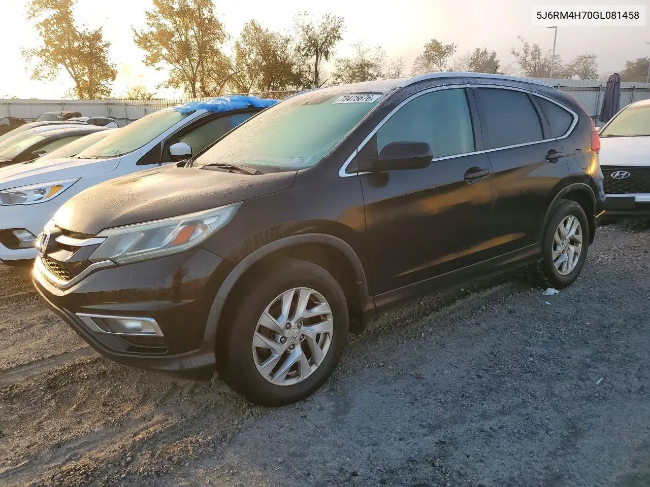 HONDA CR-V 2016, VIN 5J6RM4H70GL081458