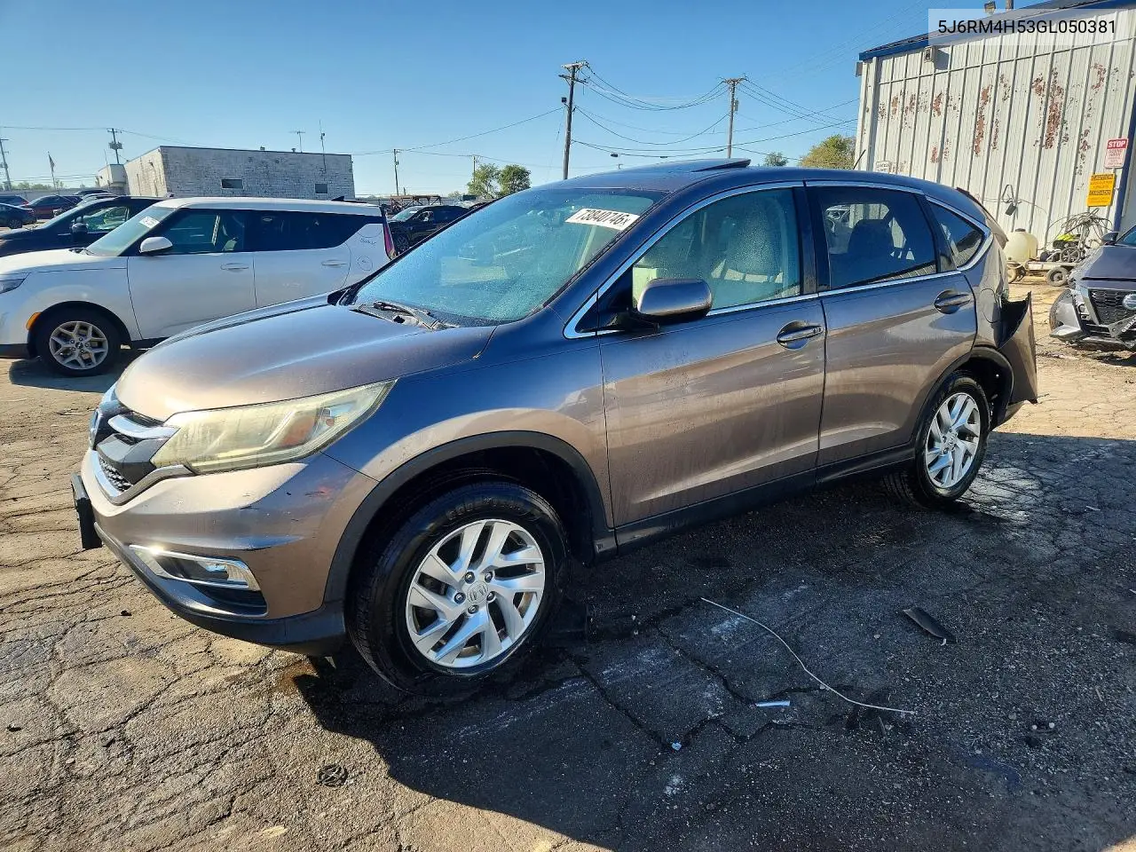 HONDA CR-V 2016, VIN 5J6RM4H53GL050381