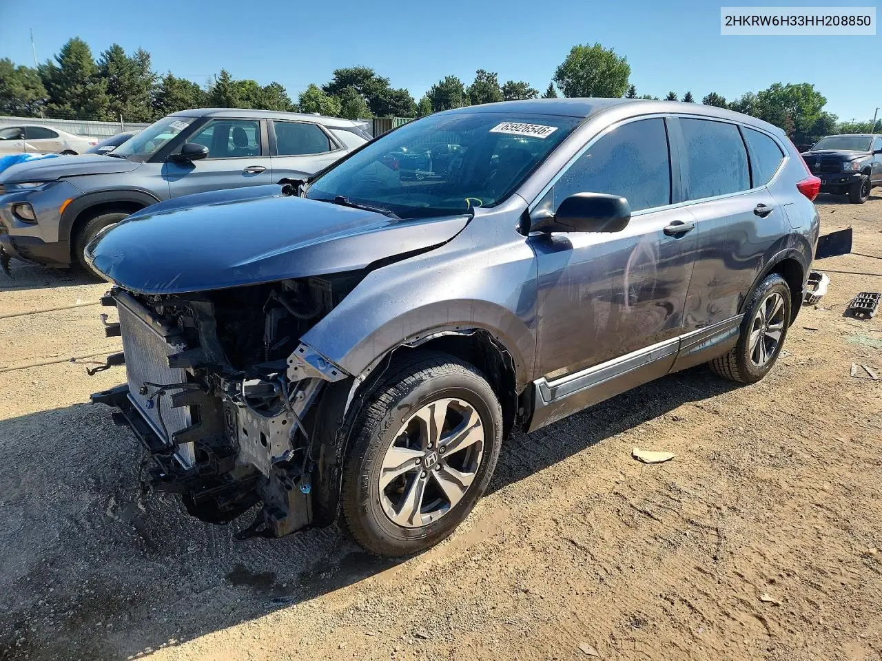 HONDA CR-V 2017, VIN 2HKRW6H33HH208850