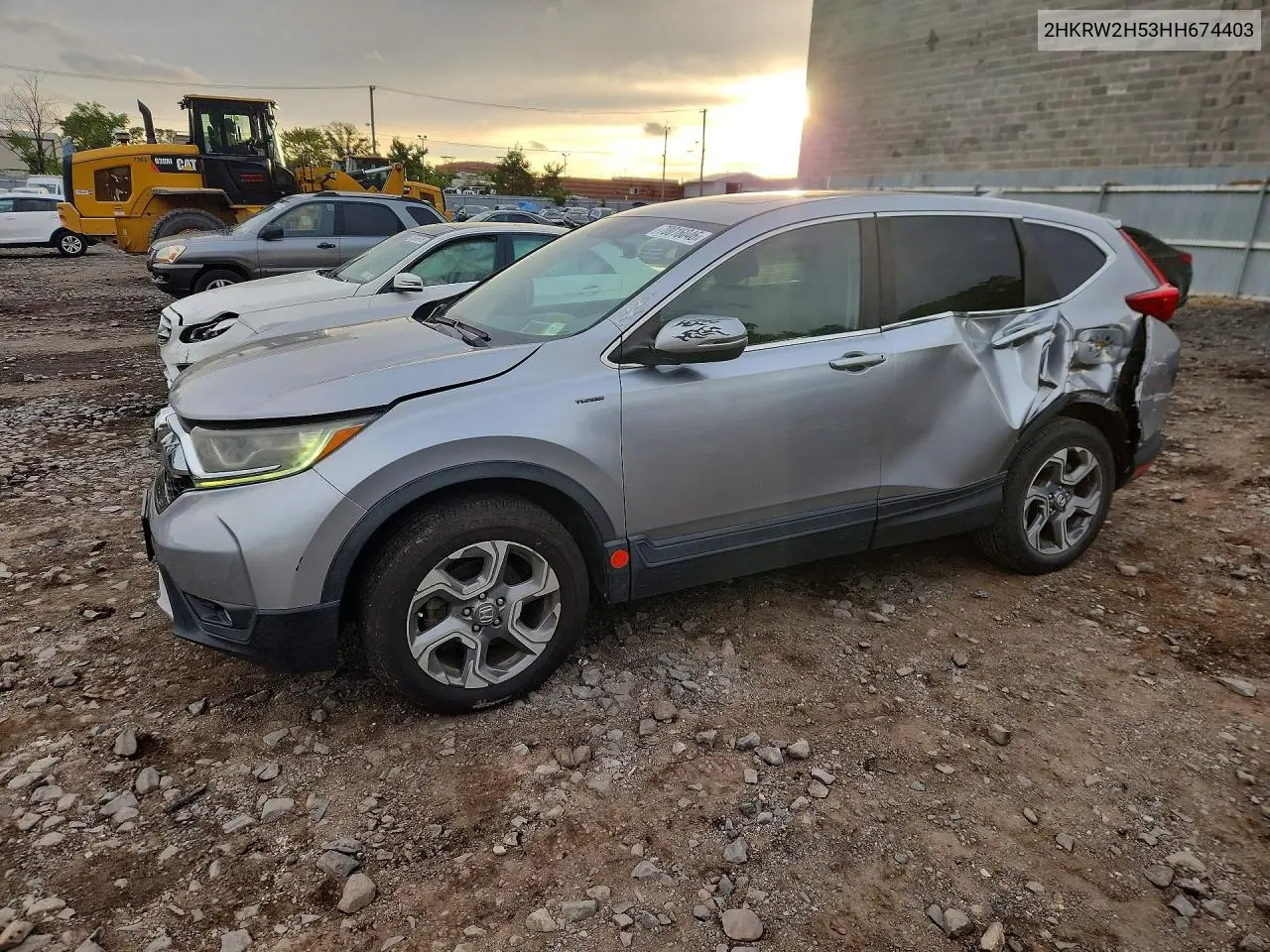 HONDA CR-V 2017, VIN 2HKRW2H53HH674403