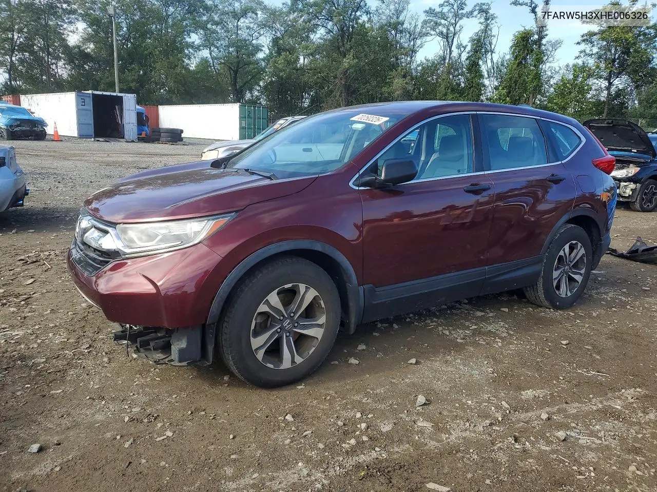 HONDA CR-V 2017, VIN 7FARW5H3XHE006326