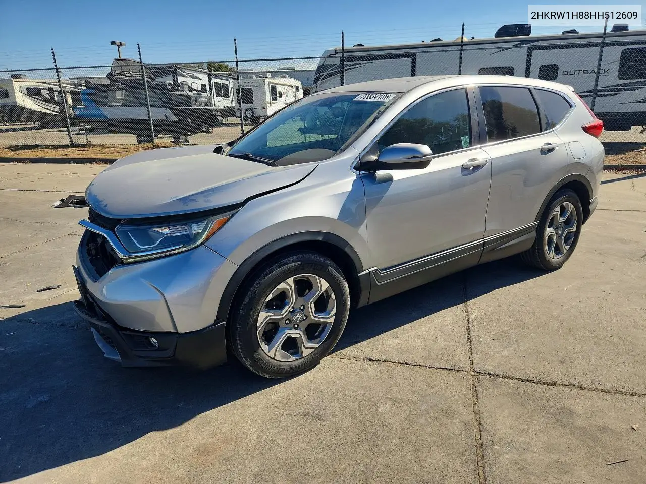 HONDA CR-V 2017, VIN 2HKRW1H88HH512609