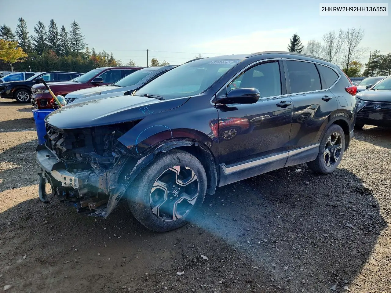 HONDA CR-V 2017, VIN 2HKRW2H92HH136553